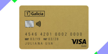 Tarjeta de Galícia Crédito Visa Gold